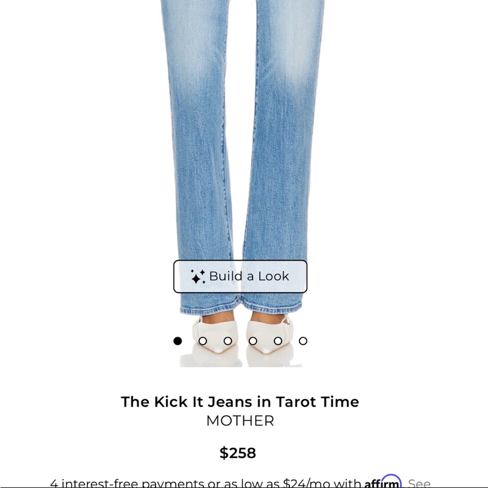 MOTHER The Kick It Denim Jeans Size 24 - Picture 8 of 8